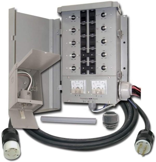 30A 10Ckt Transfer Switch